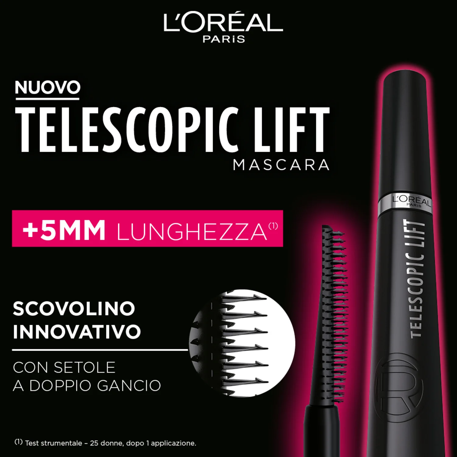 Teleskopická liftingová maskara na oči - Mascara