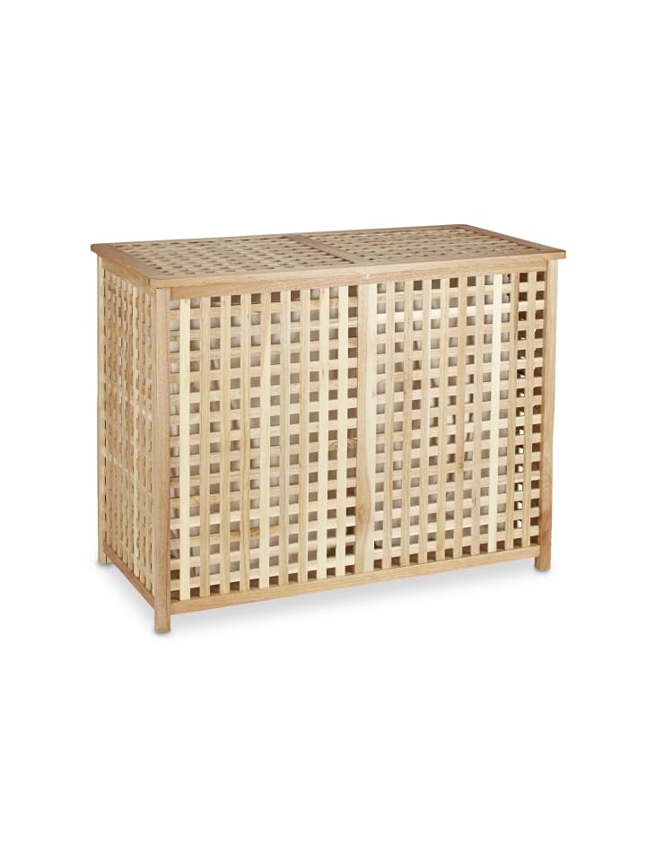 relaxdays Wäschesammler in Natur - (B)88 x (H)68 x (T)46 cm günstig kaufen onesize