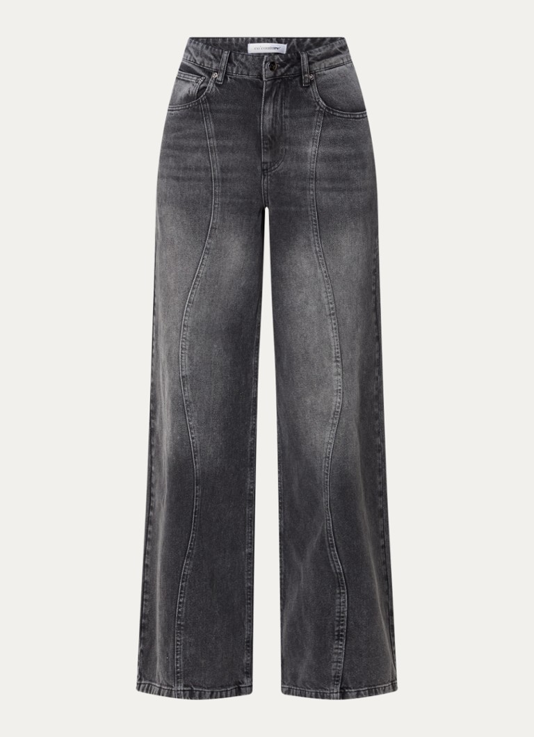 Jeans Vicky a vita alta e gamba larga di Co'Couture, lavaggio colorato