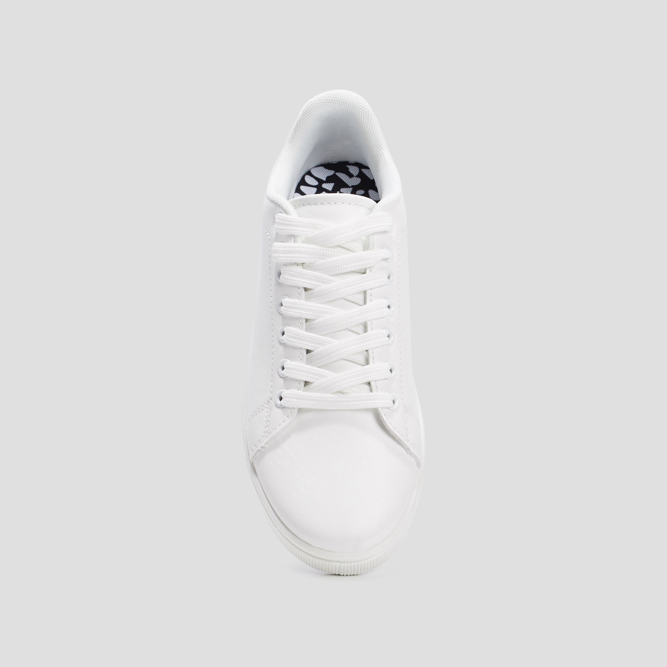 Tennis à lacets blanc femme | La Halle