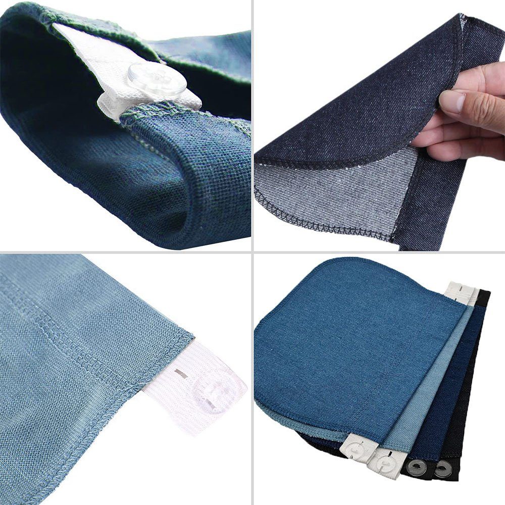 KOMIRO Hosenträger Jeansgürtel Verstellbare Hosenverlängerungsgürtel 4 Stück (4-St)