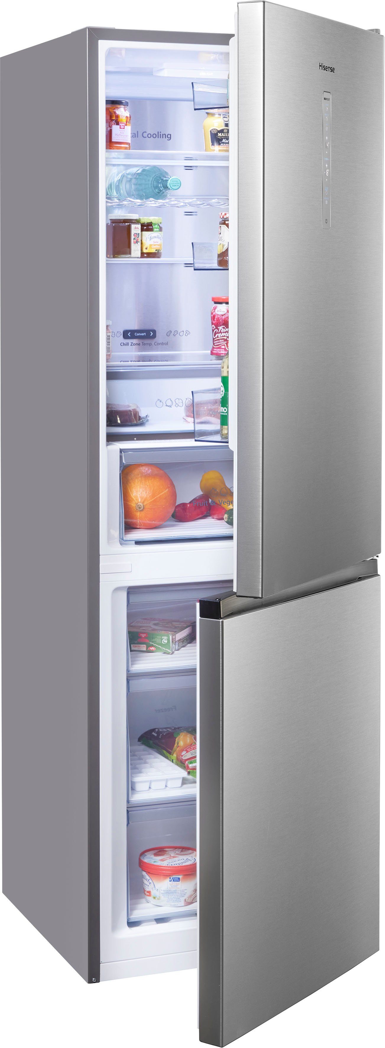 Hisense Kühl-/Gefrierkombination RB424N4CIC, 185 cm hoch, 60 cm breit