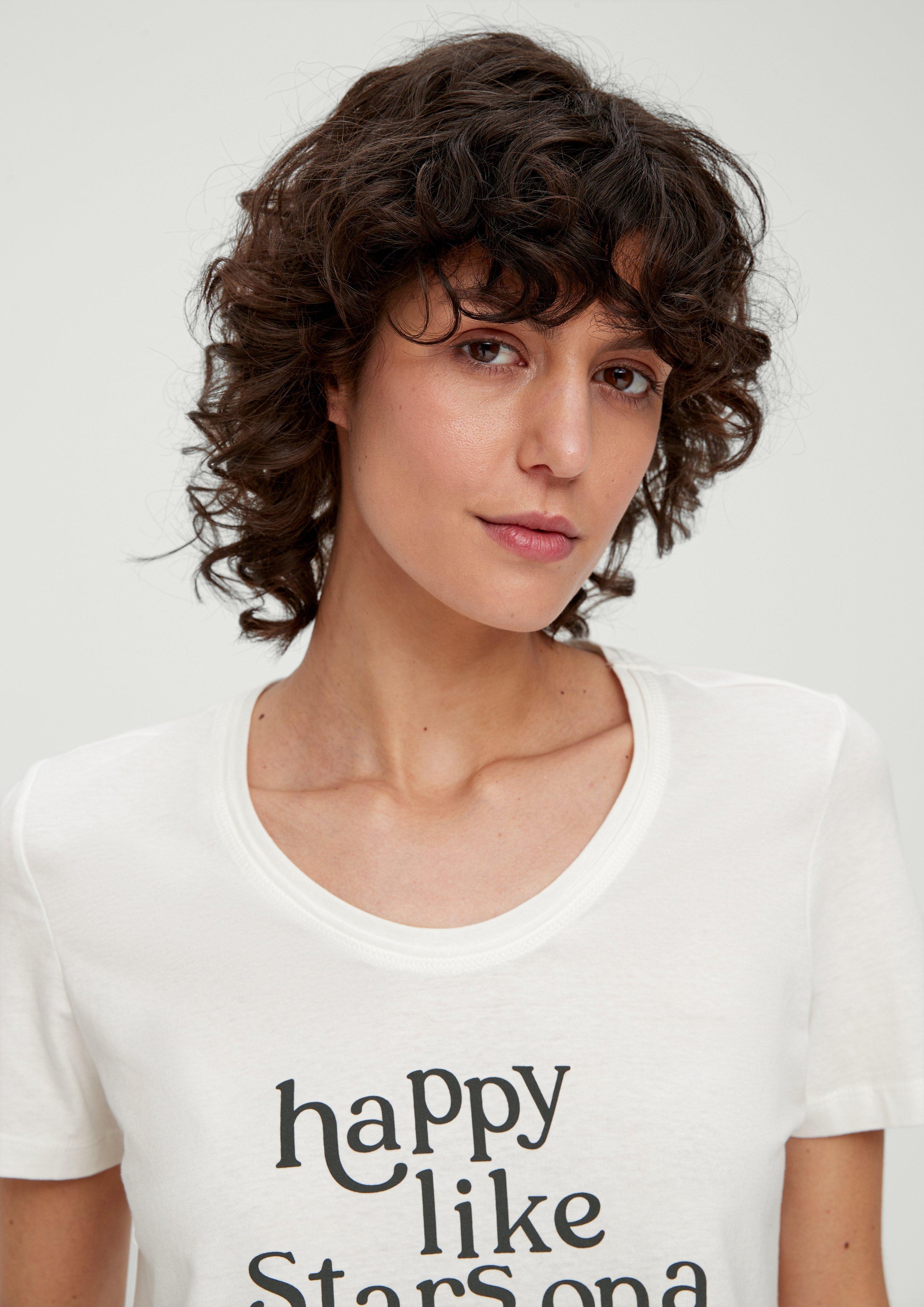 T-Shirt mit Statement-Print  2132800-02D2