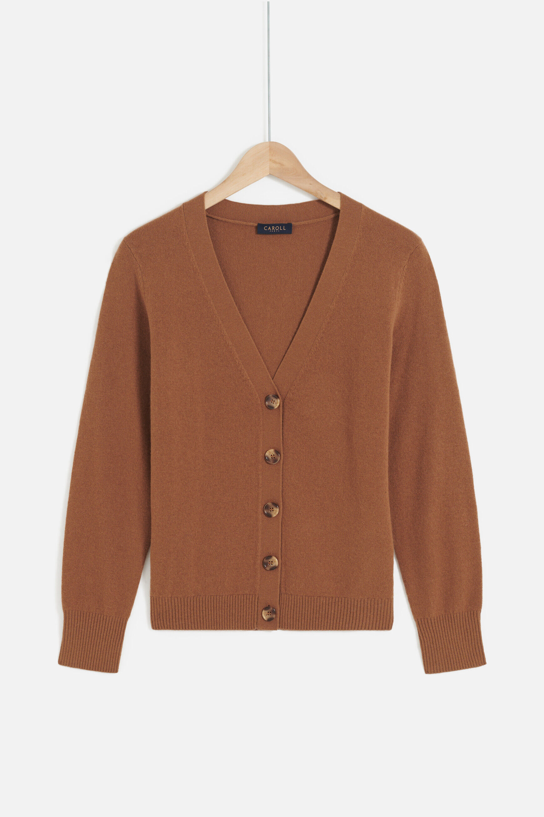 Pull marika marron cognac femme
