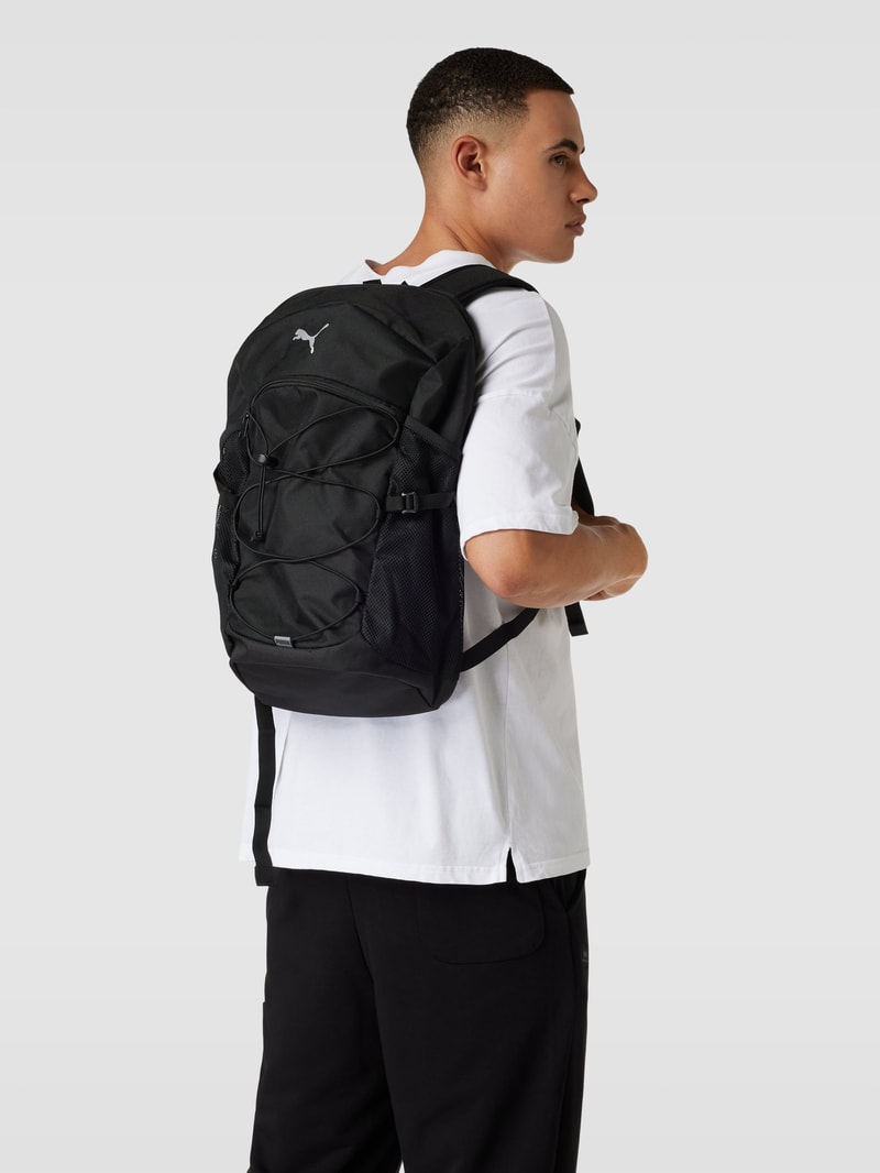 Rucksack mit Label-Detail in schwarz