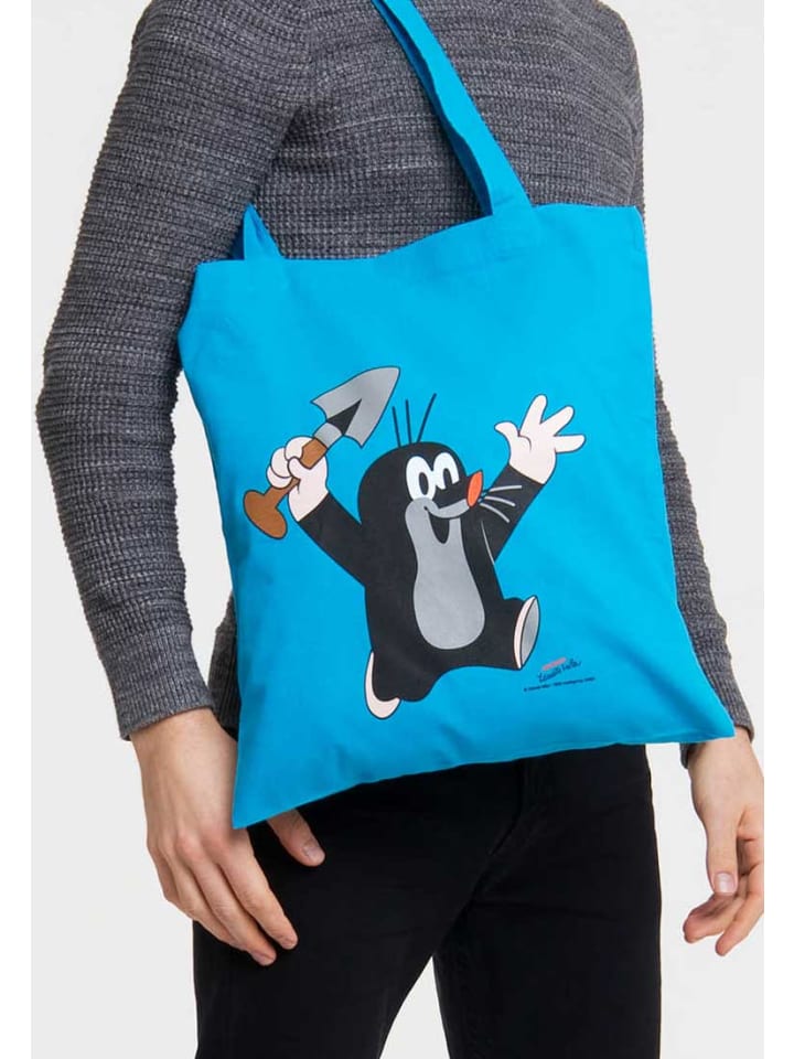 Logoshirt Baumwolltasche Baumwolltasche Der kleine Maulwurf in turqouise günstig kaufen onesize