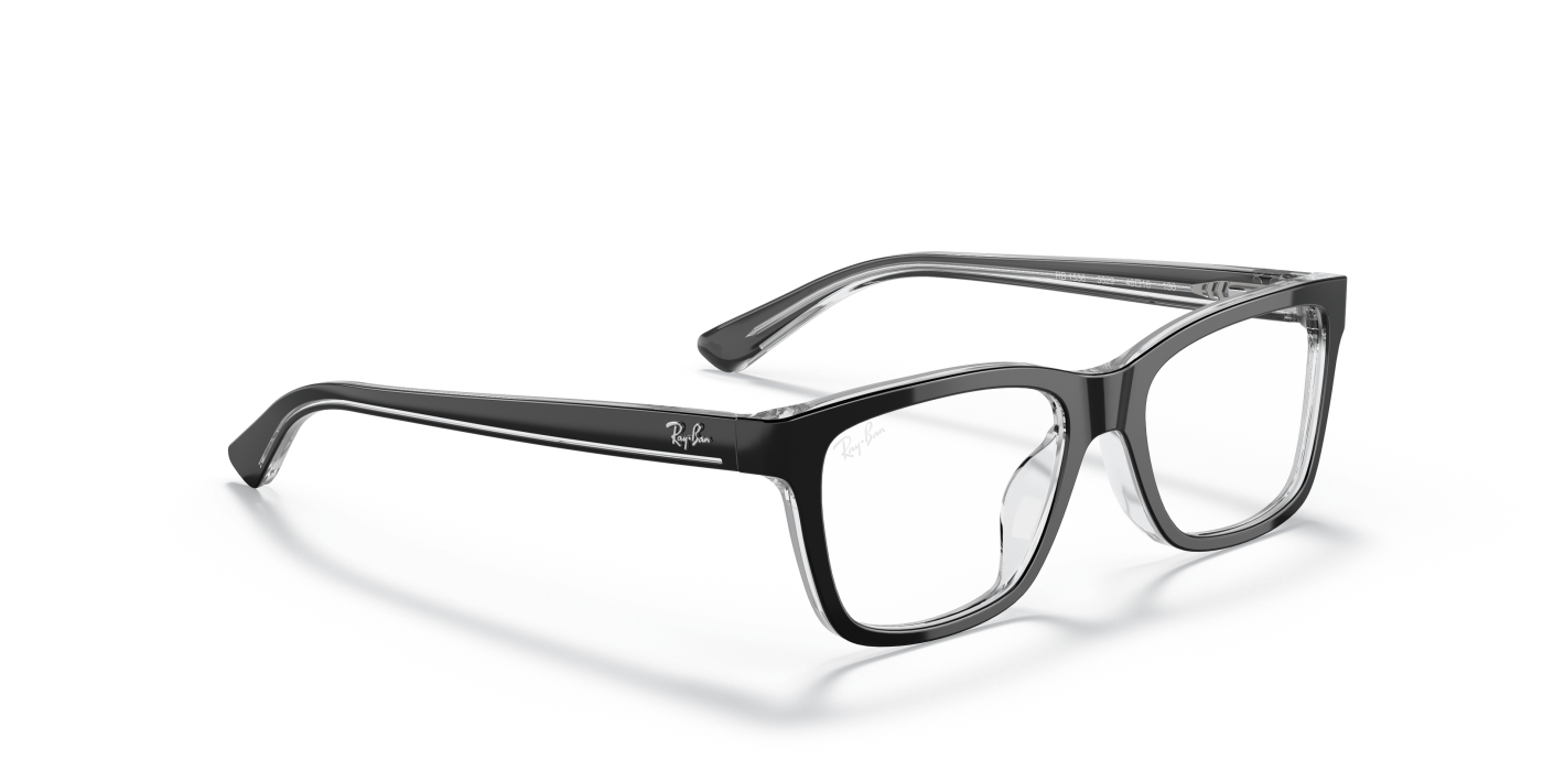 RB1536 OPTICS KIDS - Negru lucios pe transparent