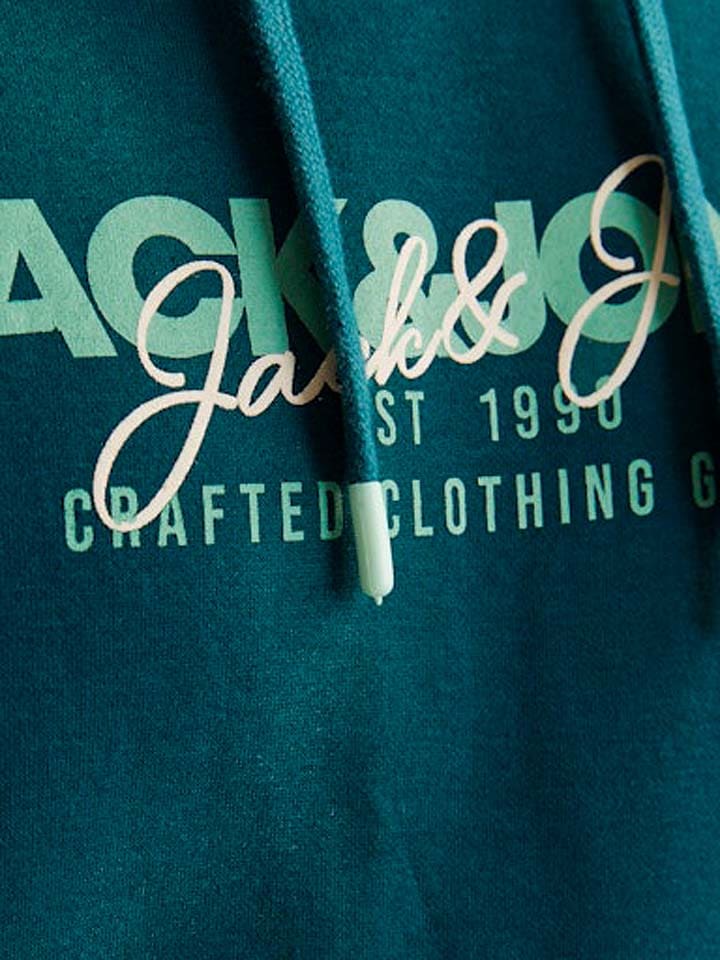 Jack & Jones Hoodie in Petrol günstig kaufen