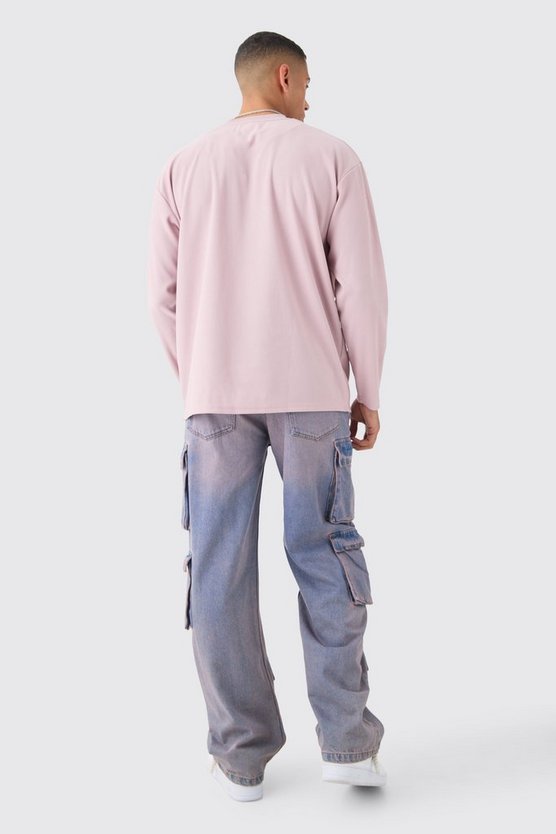 Langärmliges Oversize Ottoman T-Shirt