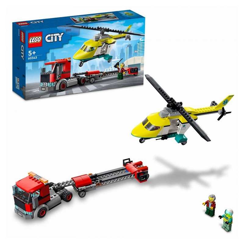 60343 Le transport de l'hélicoptère de secours LEGO City
