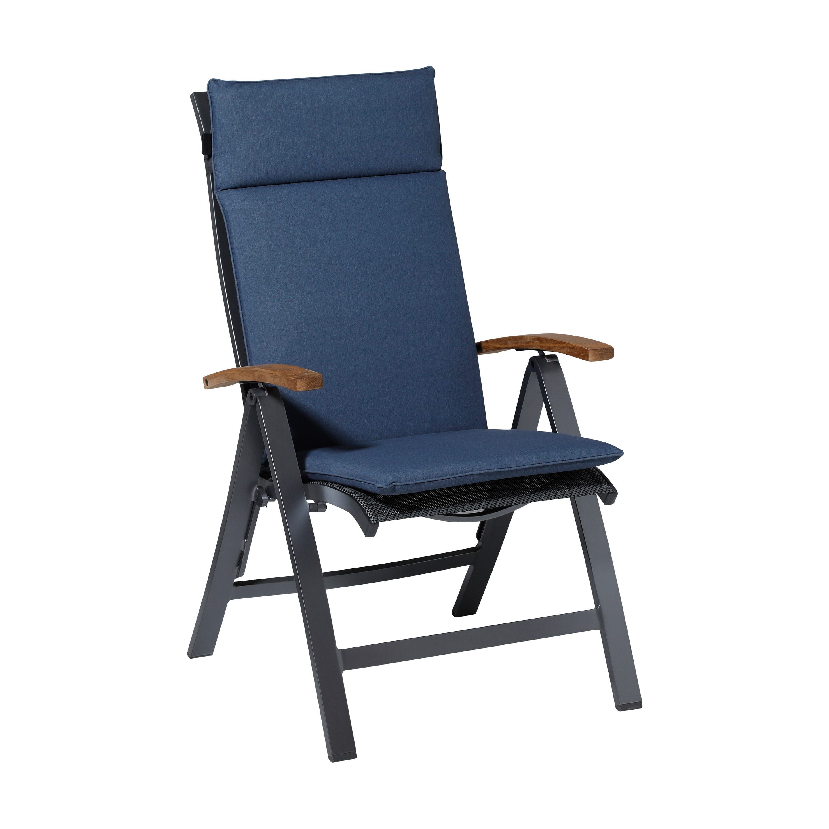 Madison Outdoor Panama Saphirblau 120 x 50 Kissen mit hoher Rückenlehne