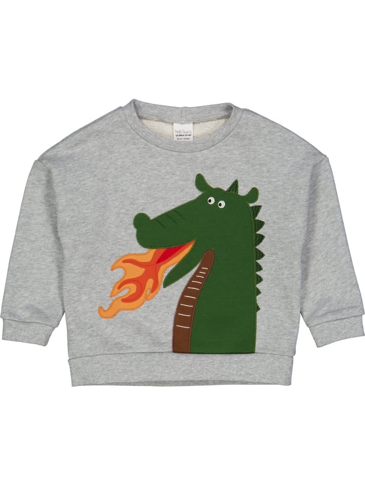 Fred´s World by GREEN COTTON Sweatshirt in Pale greymarl günstig kaufen