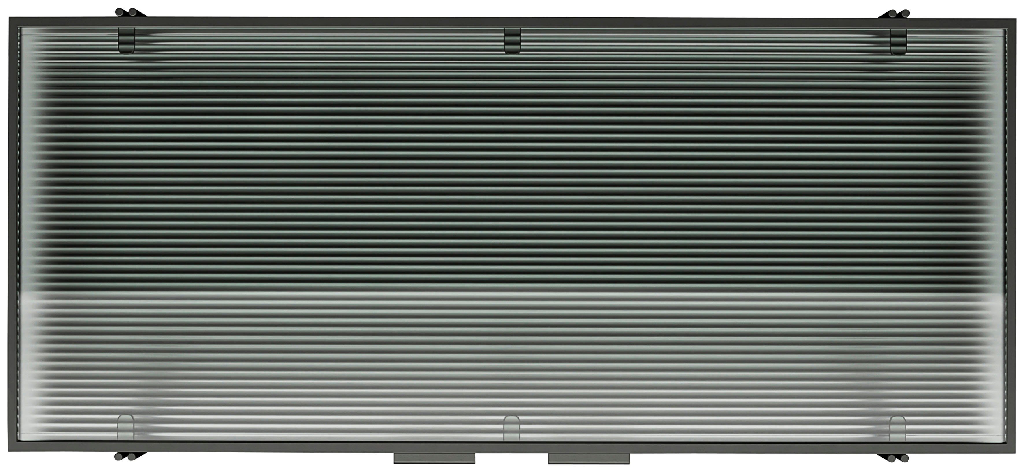 Dorel Home Barschrank Wainwright mit Oberboden aus geriffeltem Glas, Breite 91,5 cm, Höhe 92 cm