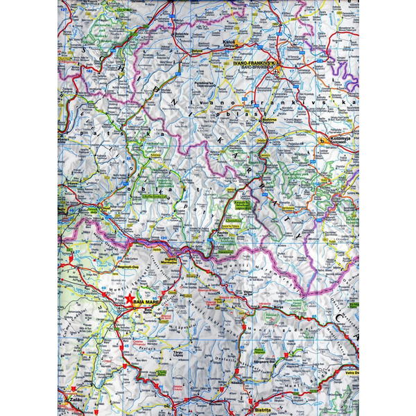 MARCO POLO Länderkarte Rumänien, Republik Moldau 1:800 000 - Straßenkarte