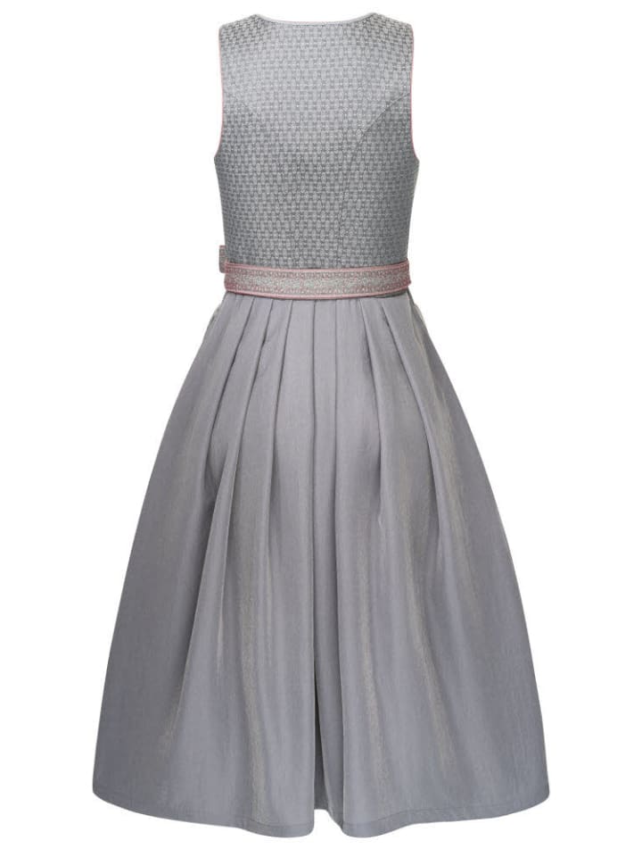 Nübler Dirndl lang Ellen in Silber günstig kaufen