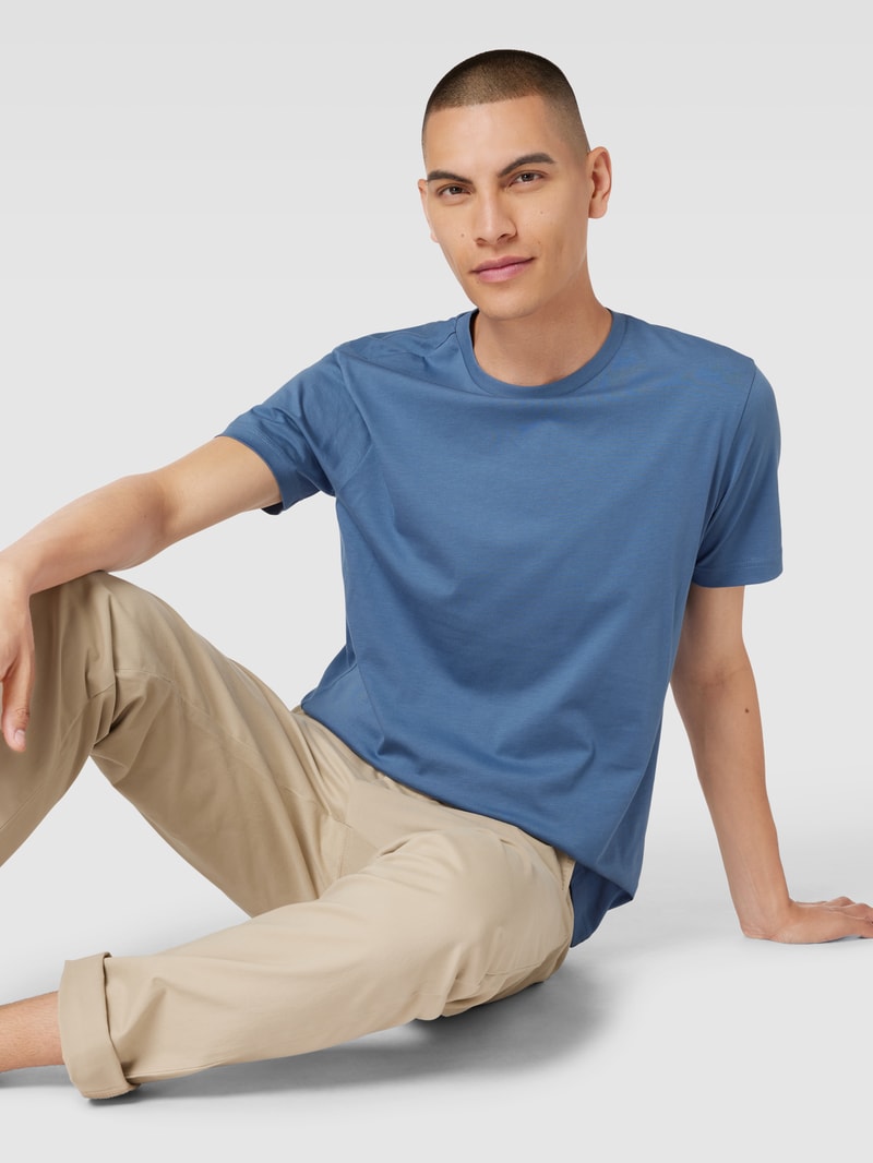 T-Shirt aus Baumwolle mit Rundhalsausschnitt in jeans