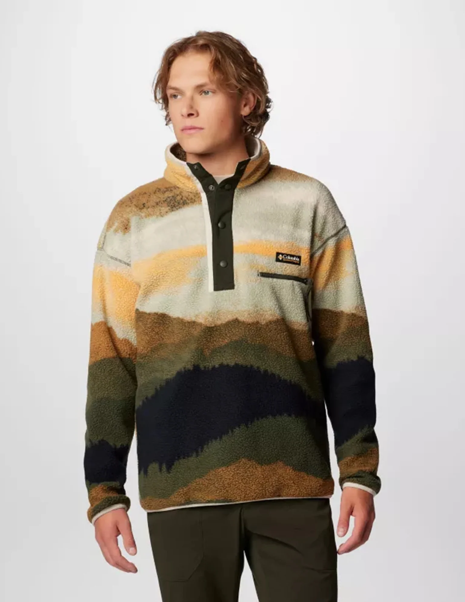 Helvetia II Printed Half Snap Fleece