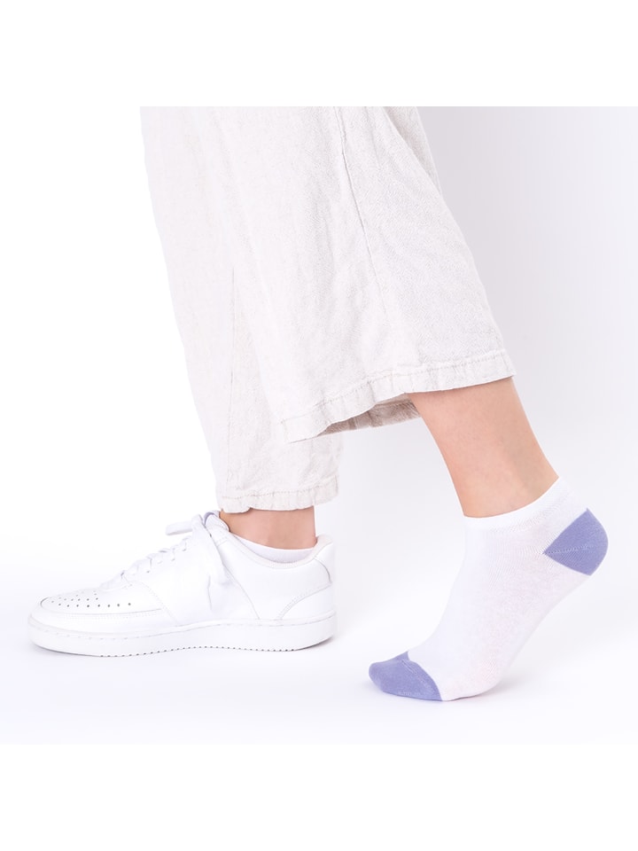 Occulto 10er Pack Muster Sneaker Socken Maja in Grau-Pastell günstig kaufen