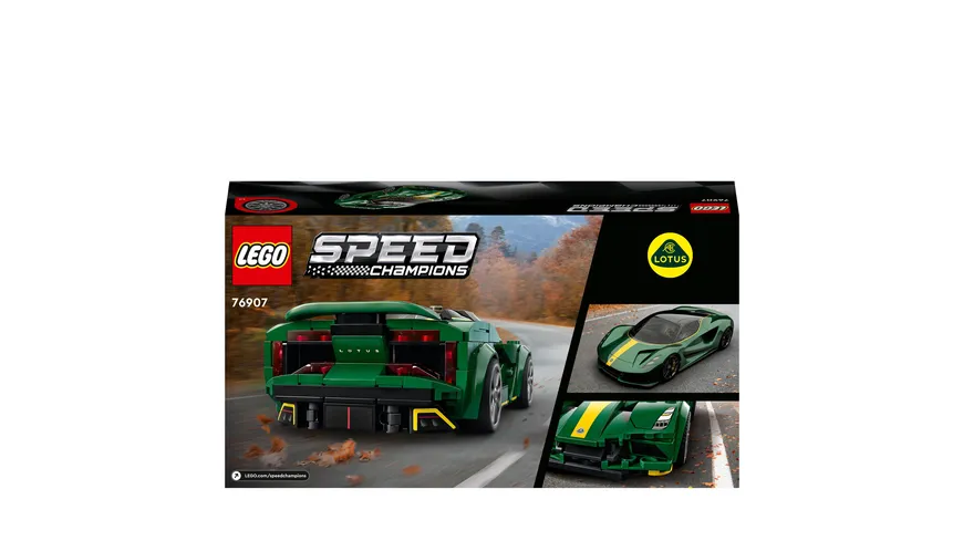 LEGO Speed Champions 76907 Lotus Evija, Modellauto Bausatz, Rennwagen