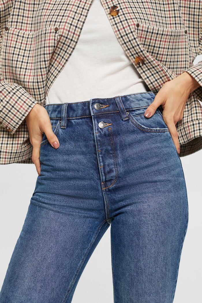 Ausgestellte High-Rise-Jeans im Retro-Look