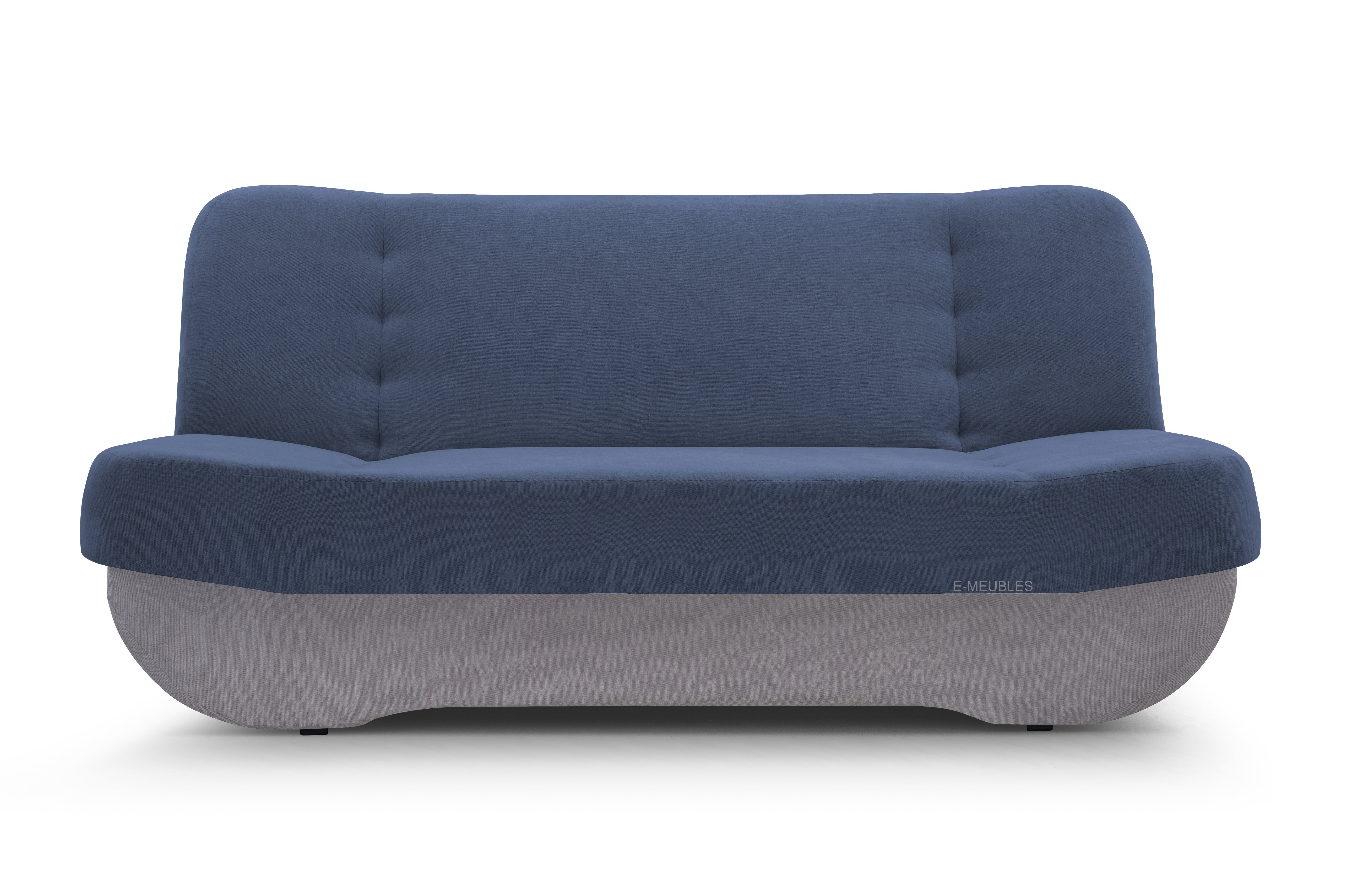 MOEBLO Schlafsofa Pafos, Sofa Kippsofa Klappsofa Clic-Clack, mit Schlaffunktion, mit Bettkasten