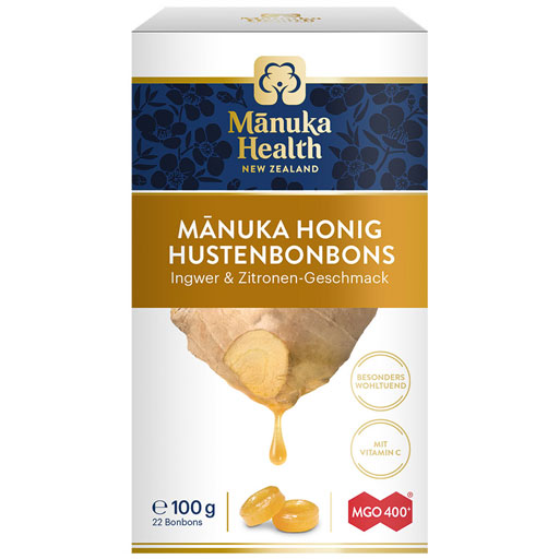 MANUKA HEALTH MGO 400  Lutschbonb.Ingwer-Zitrone  100 g  Bonbons