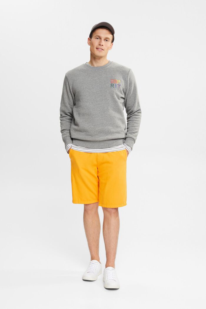 Sweatshirt mit bunter Logo-Stickerei