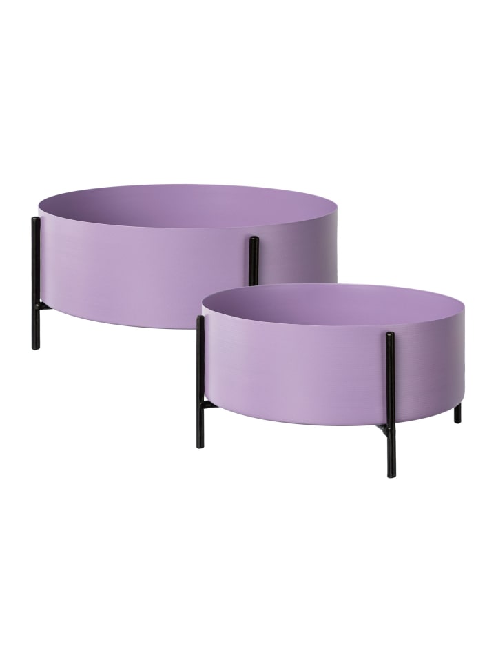 Creativ home 2er Set: Übertopf auf Metallgestell, 25x10,5/21,5x10,5cm günstig kaufen onesize