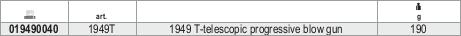 Beta 019490040 Telescopic progressive blow gun 15 bar