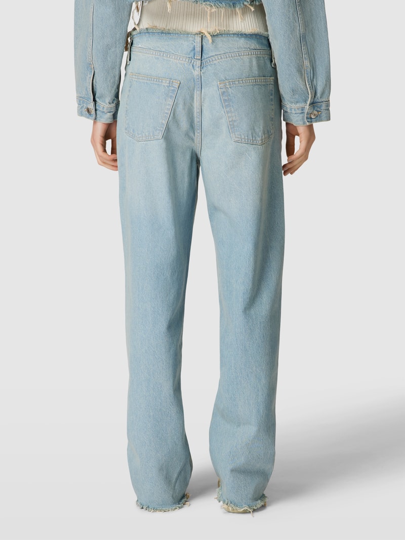 Relaxed Fit Jeans im Destroyed-Look Modell 'FRANKIE' in hellblau