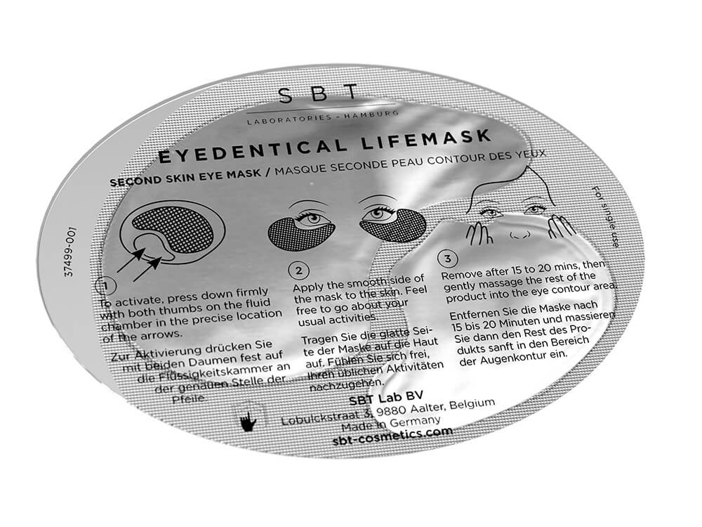 SBT Cell Identical Care Masken LifeMask Cell Revitalizing Eyedentical Second Skin Eye Mask