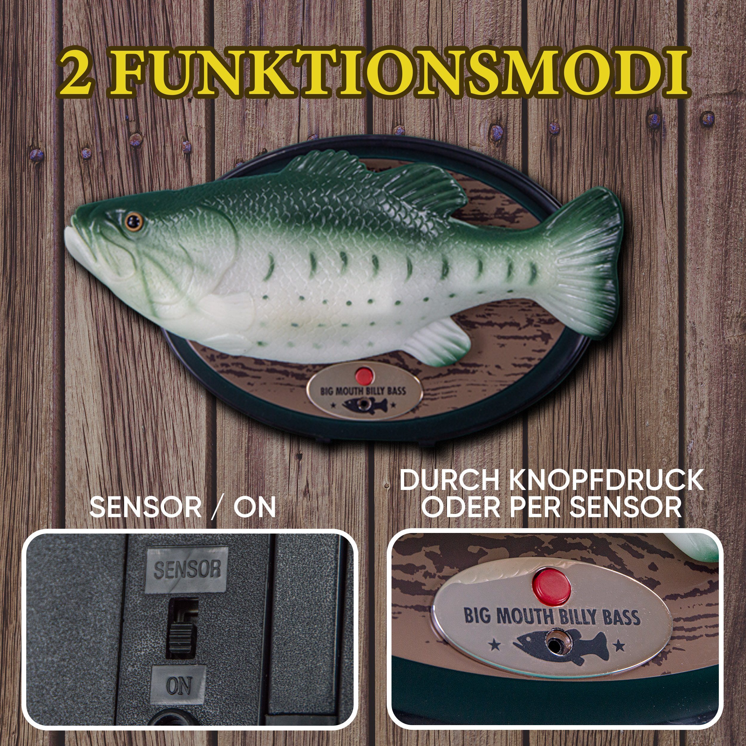 vevendo Dekofigur Big Mouth Billy Bass - Der singende & tanzende Fisch, kultig und originell