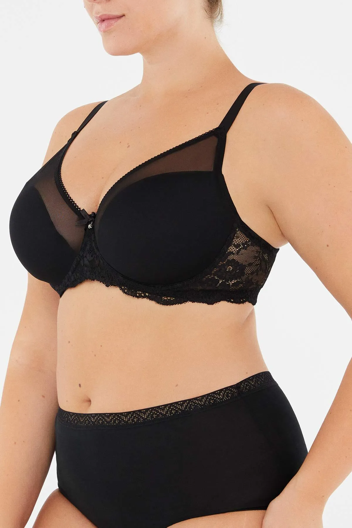 Dagi  Schwarzer Aphrodite-BH mit Körbchen