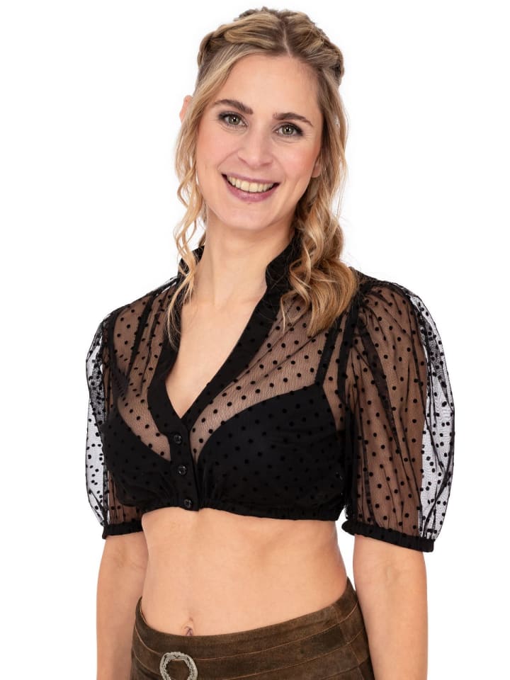 MarJo Dirndlbluse ZEITLARN in schwarz günstig kaufen