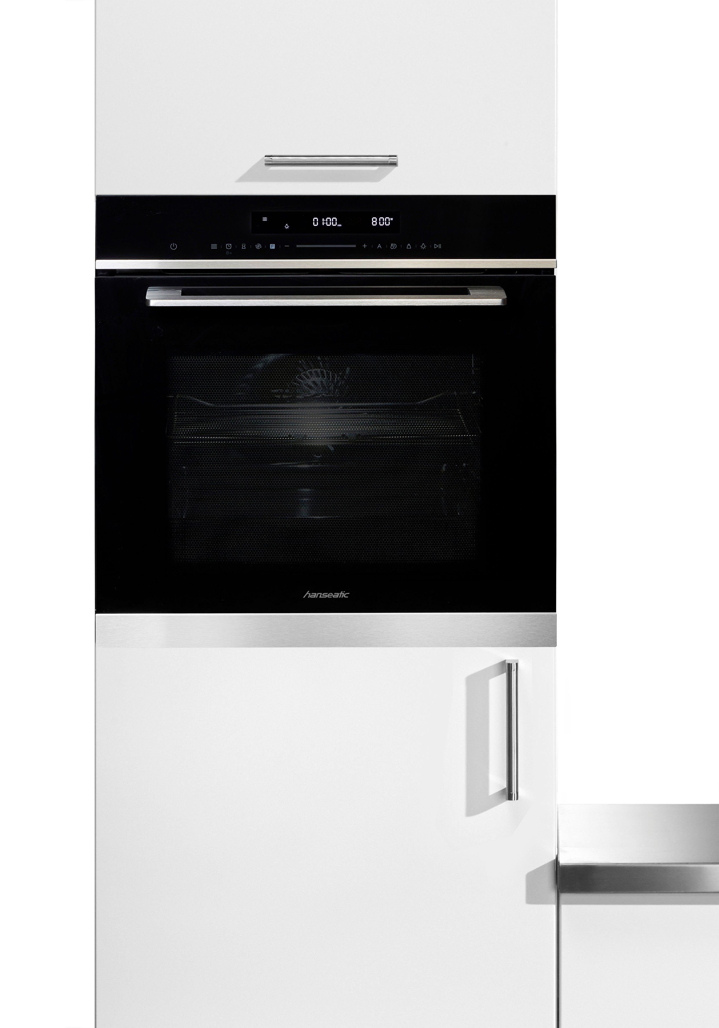 Hanseatic Backofen mit Mikrowelle 7NF30T0-E111E