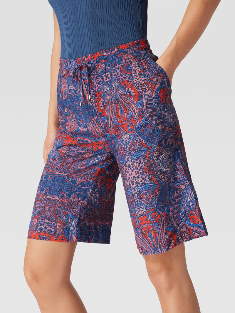 Bermudas mit Allover-Muster in lachs