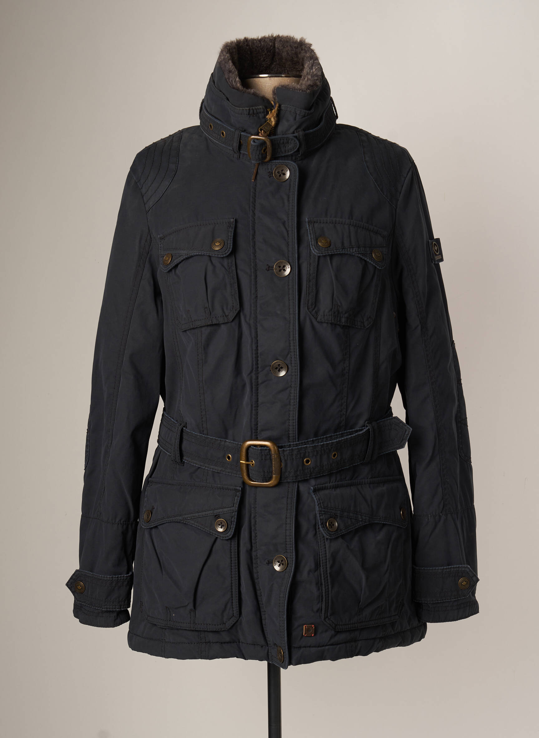 Red Point Parkas Femme couleur bleu