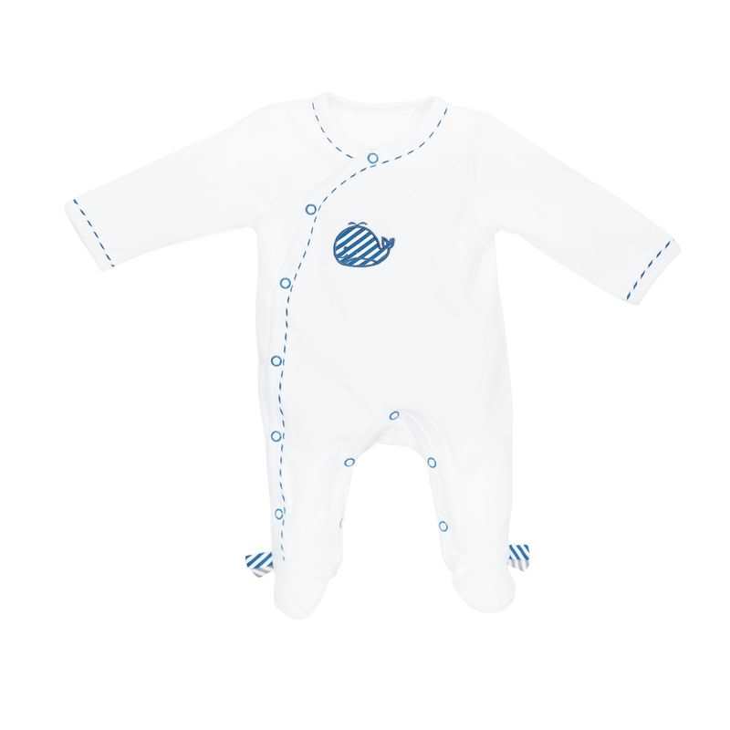 Pyjama velours Blue baleine