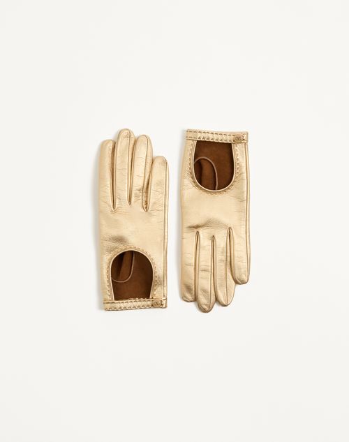 Luvas exclusivas VLogo em napa laminada