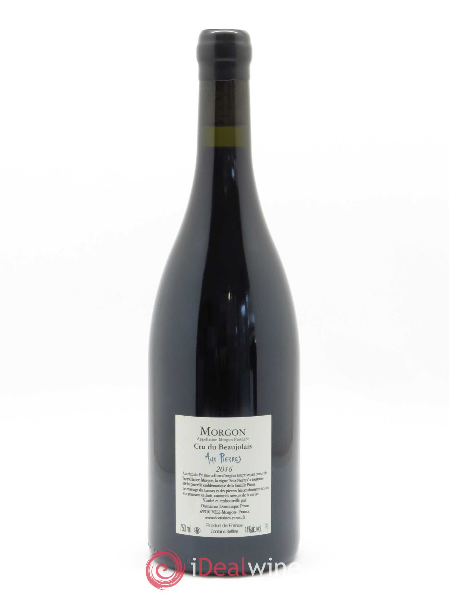 Morgon Aux Pierres Dominique Piron (Domaine)  2016 - Lot de 1 Bouteille