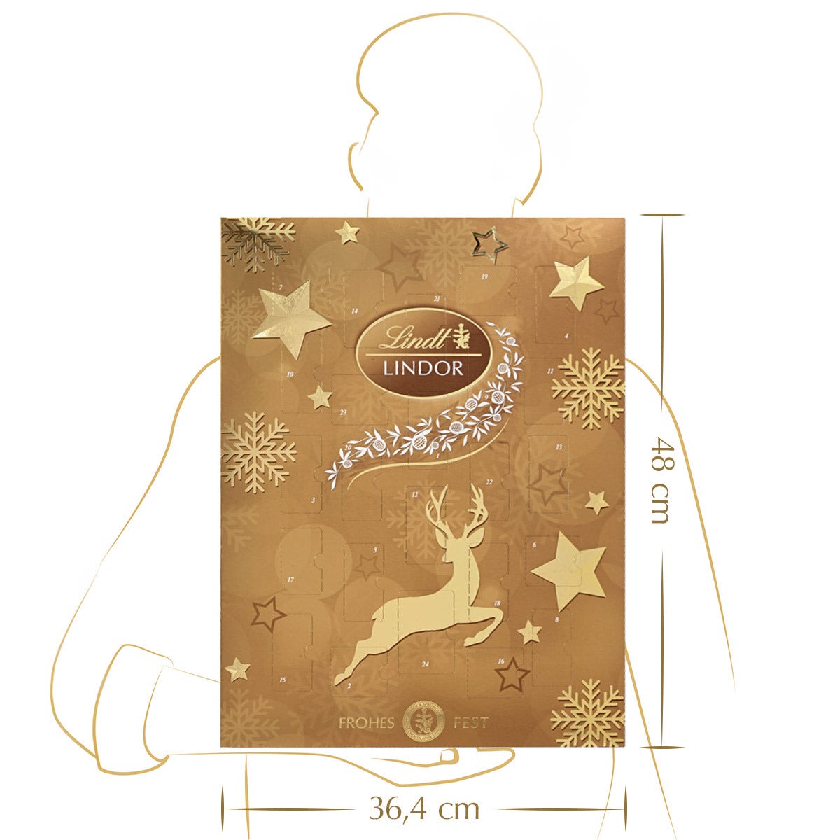 LINDOR Adventskalender, 290g