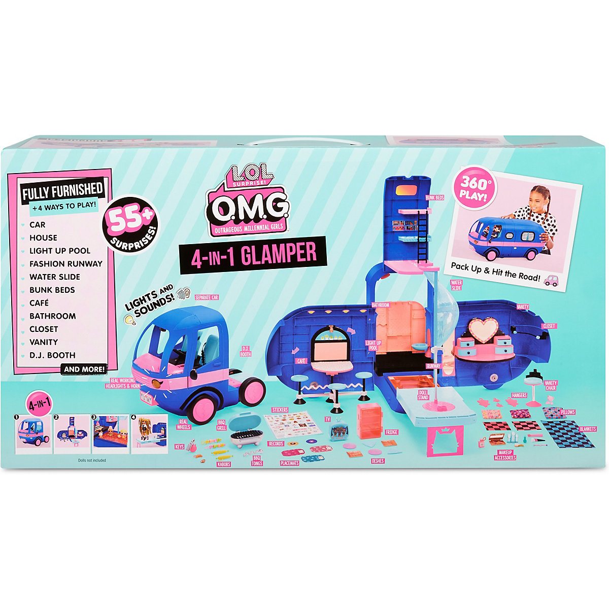 L.O.L. Surprise OMG 4-in-1 Glamper (Electric Blue)