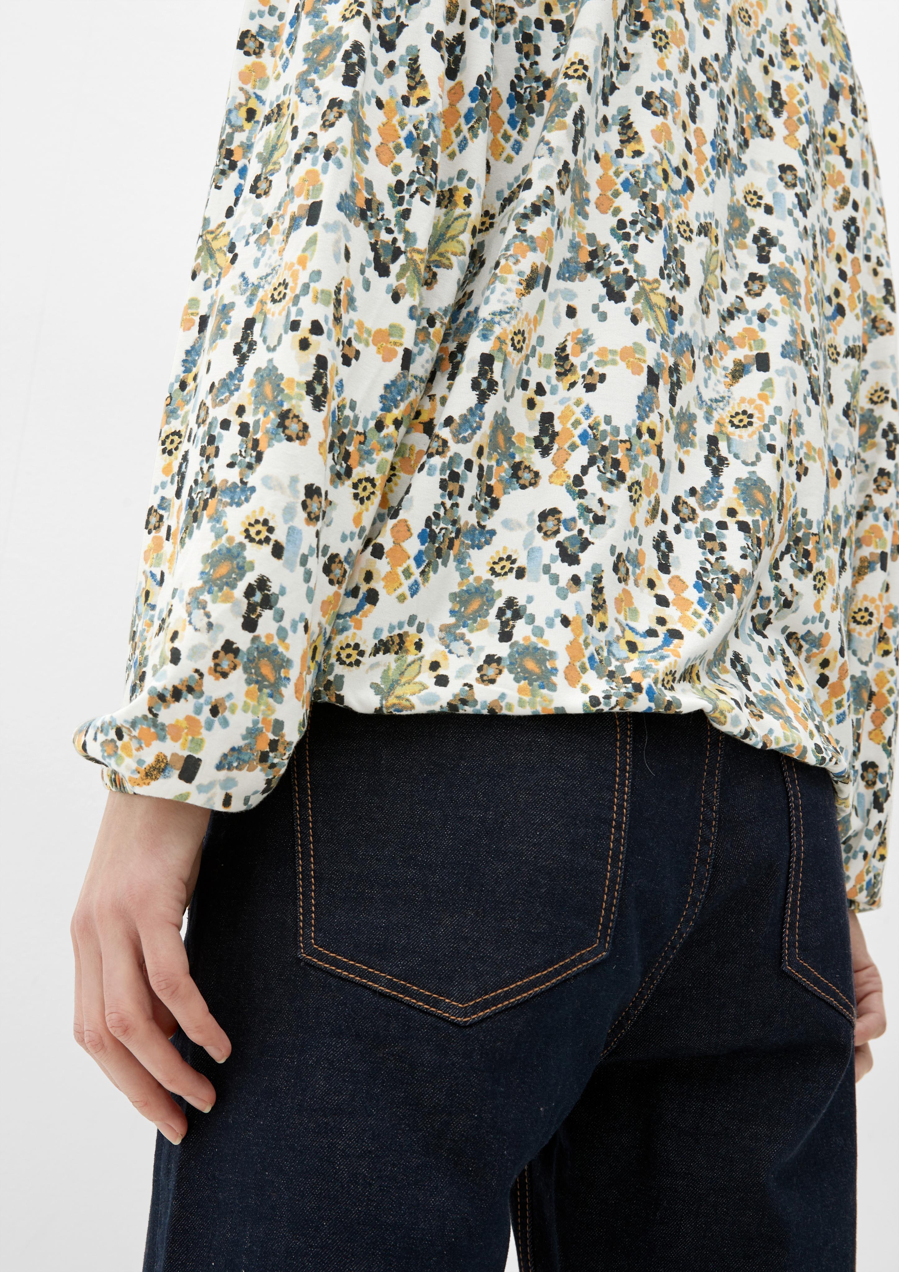 Jerseybluse mit Tunika-Ausschnitt  2129456-02A0