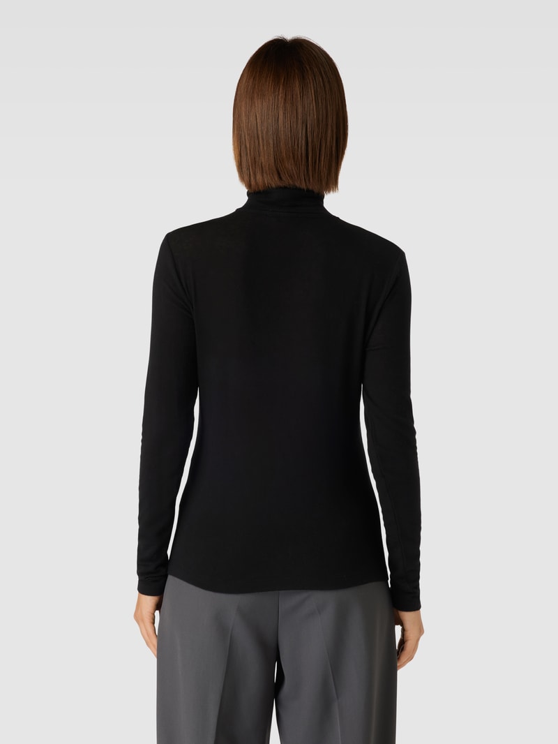 Longsleeve mit Rollkragen in schwarz