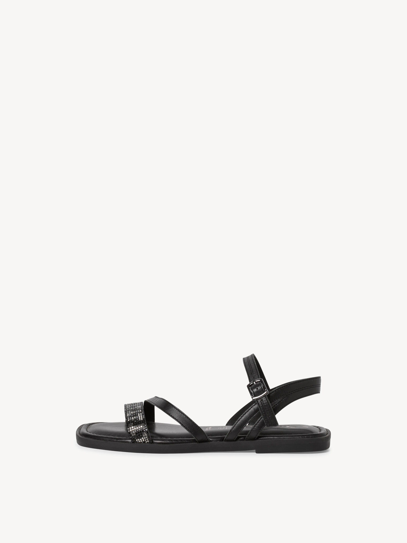 Sandale en cuir - noir