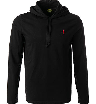 Polo Ralph Lauren, Longsleeve, Baumwolle, schwarz-rot