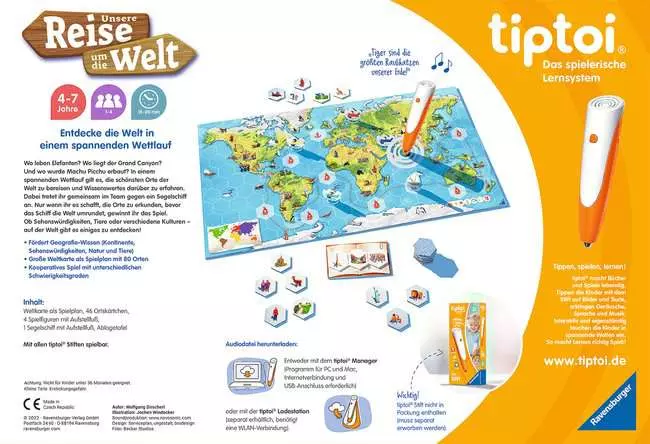 tiptoi® Unsere Reise um die Welt - Lernspiel ab 4 Jahren