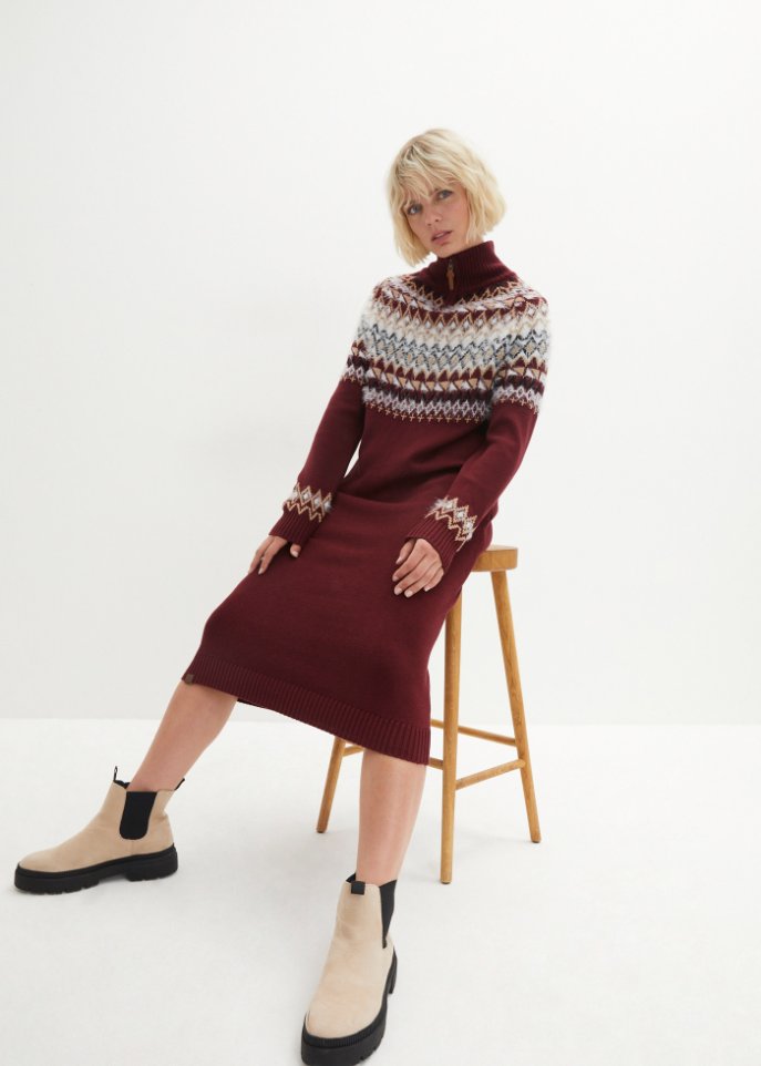 Norweger-Strickkleid