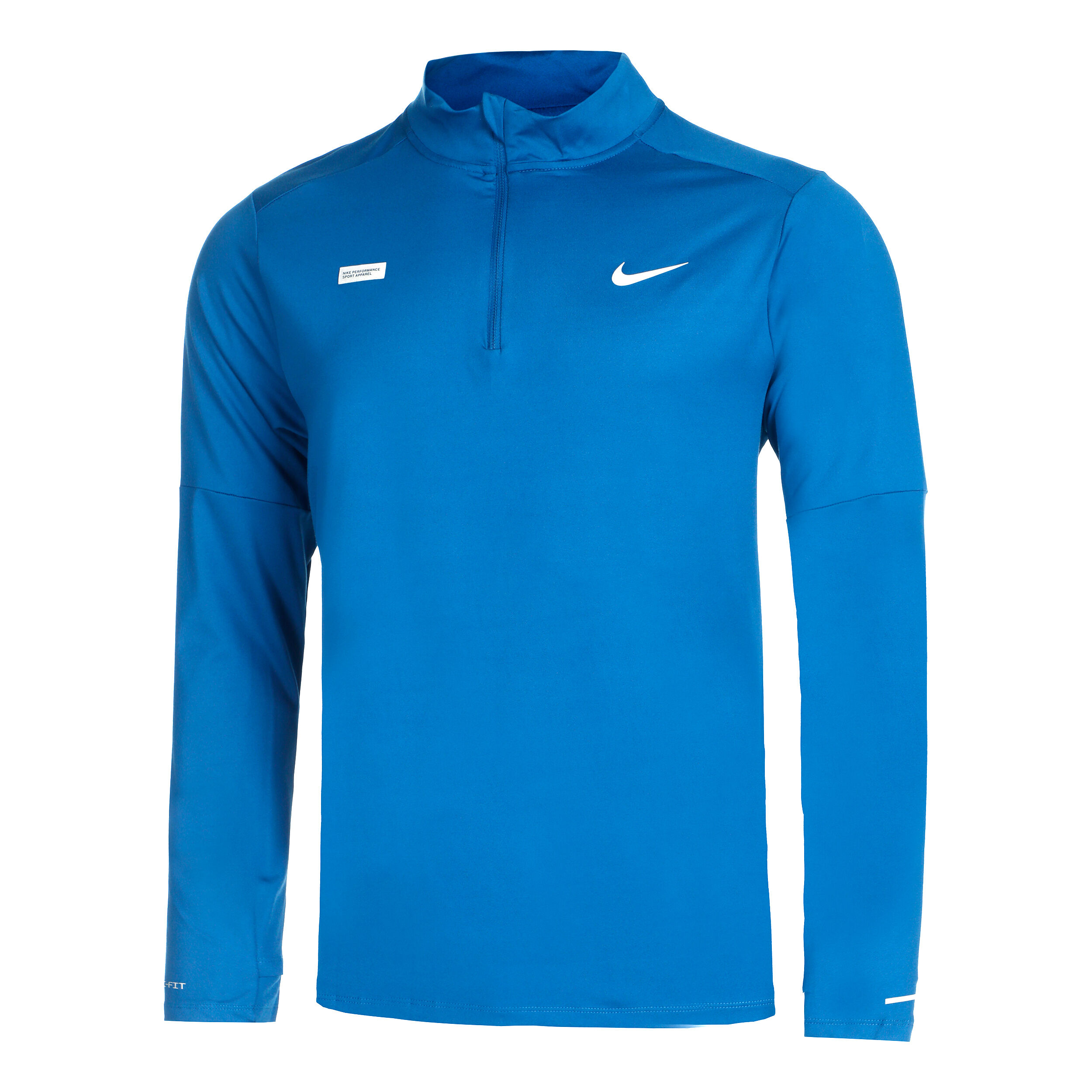 Dri-Fit Element Flash Half-Zip Laufshirt Herren - Blau