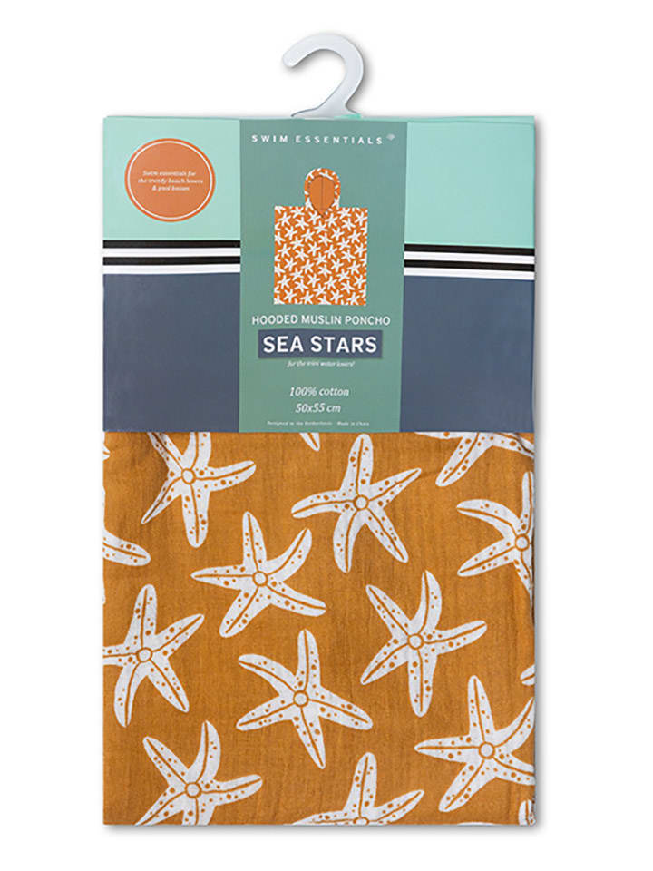 Swim Essentials Poncho ''Sea Star'' in Hellbraun - (L)55 x (B)50 cm günstig kaufen onesize